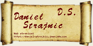 Daniel Strajnić vizit kartica
